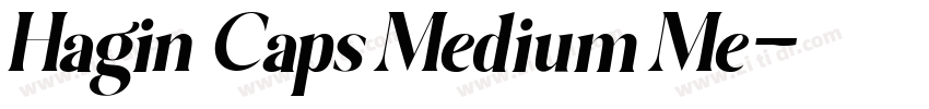 Hagin Caps Medium Me字体转换